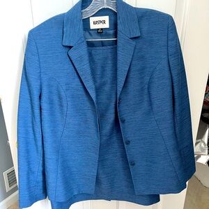Kasper Blue Professional Skirt Suit